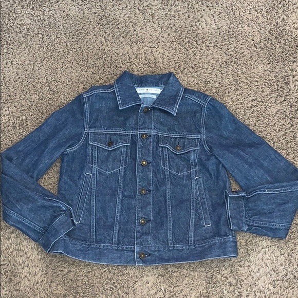 Vtg Tommy Hilfiger Regatta Nautical Jean jacket l - Picture 4 of 6